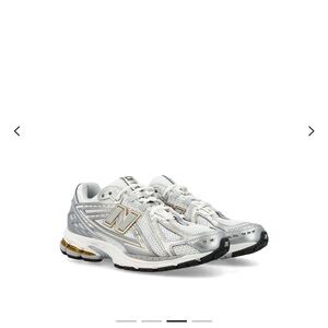 New Balance 1906 Silver and Gold Sneakers with Retro-Technical Design